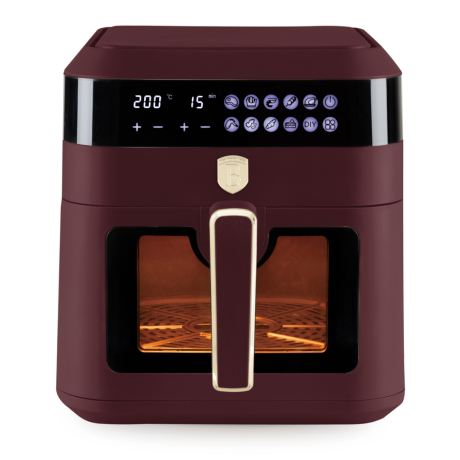 Аэрогриль электрический, 6,3 л, Berlinger Haus, Leonardo, матовый бордо