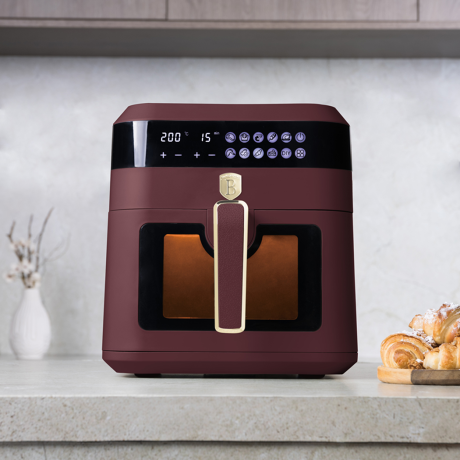 Аэрогриль электрический, 6,3 л, Berlinger Haus, Leonardo, матовый бордо