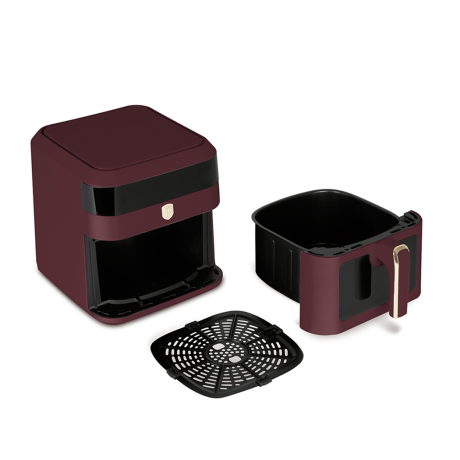 Аэрогриль электрический, 6,3 л, Berlinger Haus, Leonardo, матовый бордо