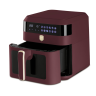 Аэрогриль электрический, 6,3 л, Berlinger Haus, Leonardo, матовый бордо