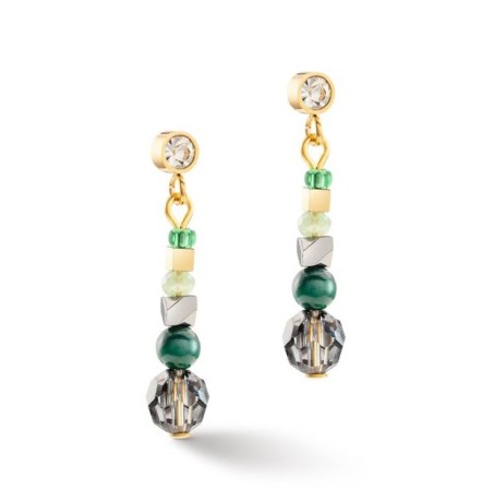 Пусеты Green-Gold 2035/21-0516 Coeur de Lion 	