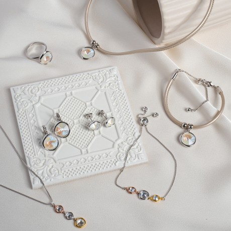 Серьги AB A1902.25 BW/S Fiore Luna