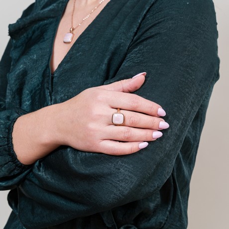 Кольцо Куб SHELL ROSE KR02914-3/8 R/RG Fiore Luna