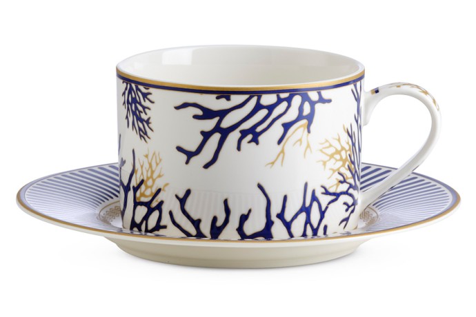 Чашка с блюдцем Corallo, 0,22 л. Pozzi Milano 1876