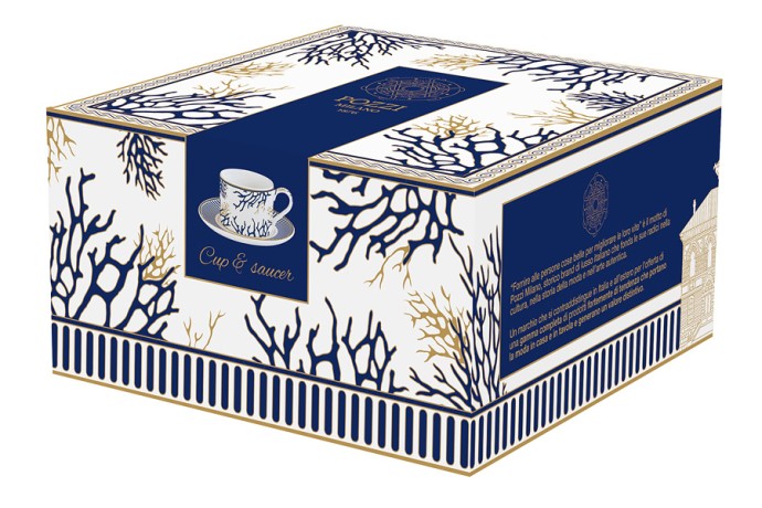 Чашка с блюдцем Corallo, 0,22 л. Pozzi Milano 1876