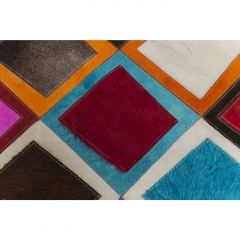 Ковер Seventies, коллекция "Семидесятые" 170*1*240, Воловья кожа, Шерсть, Мультиколор