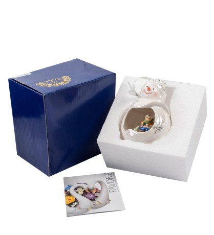 CMS-39/10 Фигурка подвесная "Веселый снеговик" (Pavone)