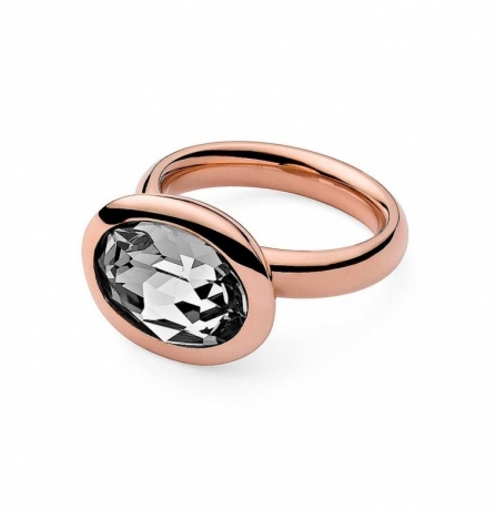 Кольцо Tivola Сrystal 16.5 мм 631403/16.5 BW/RG Qudo