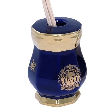 Стакан для ароматических палочек, 8х8x12 см. AMANTE BLU, керамика