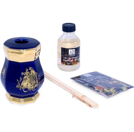 Стакан для ароматических палочек, 8х8x12 см. AMANTE BLU, керамика