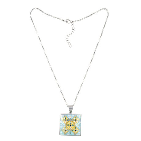 Колье ENAMEL BLUE Fiore Luna