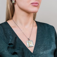 Колье ENAMEL BLUE Fiore Luna