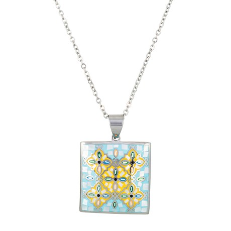 Колье ENAMEL BLUE Fiore Luna