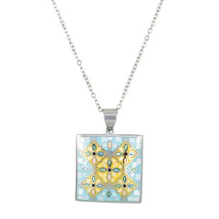 Колье ENAMEL BLUE Fiore Luna