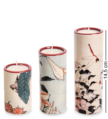 pr-TS06HOK Набор подсвечников (Hokusai.Parastone)