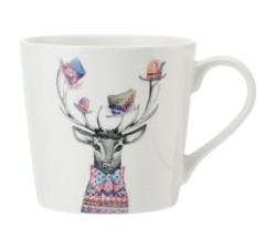 Кружка фарфоровая Mikasa Tipperleyhill с принтом оленя, 380 мл. Kitchen Craft