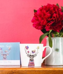 Кружка фарфоровая Mikasa Tipperleyhill с принтом оленя, 380 мл. Kitchen Craft