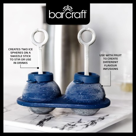 Силиконовая форма Swizzle Ice 2 BLUE BarCraft, 13x9,2x5,5 см. Kitchen Craft