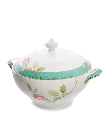 JK-233 Супница с крышкой "Роза" (Milano Rose Pavone)