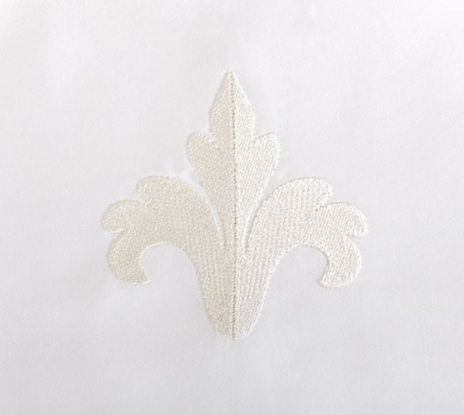 Комплект постельного белья "ROCOCO", сатин-жаккард, 150х210+220x240+50х70 см. белый, BOVI