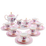 JK-125 Чайный сервиз 22 пр. на 6 перс. "Цветок Неаполя" (Fiore Napoli Pavone)