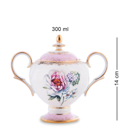 JK-125 Чайный сервиз 22 пр. на 6 перс. "Цветок Неаполя" (Fiore Napoli Pavone)