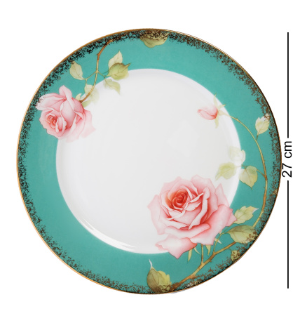 JK-229 Набор из 6 тарелок "Роза" (Milano Rose Pavone)