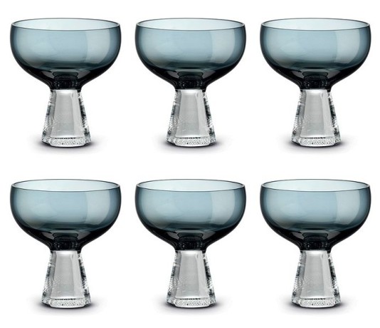 Набор креманок Fun Classy, тёмно-синий, 0,35 л, 6 шт. Pozzi Milano 1876