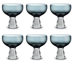 Набор креманок Fun Classy, тёмно-синий, 0,35 л, 6 шт. Pozzi Milano 1876