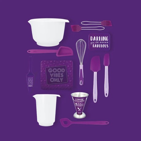 Силиконовая кисточка, 21 см. цвет: фиолетовый, Birkmann