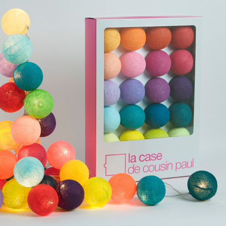 Гирлянда с подсветкой, 20 шаров Tao Tong, La case de cousin paul