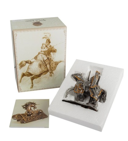 WS-820 Статуэтка "Конный рыцарь крестоносец"