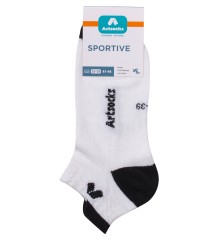 Носки спортивные Sportive ASS-0003 35-39 бел/чер (Artsocks)