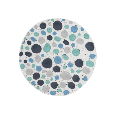 Брошь Мозаика-капля Z0495.21 BL/S Shadore