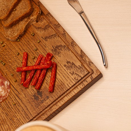 Доска разделочная прямоугольная, дуб, 37х25х1,8 см. Uneca