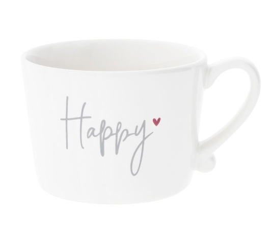 Кружка White Happy Grey Нeart Red Bastion Collections