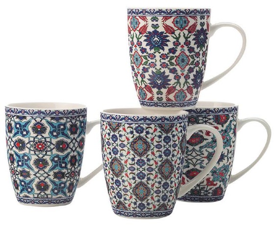 Набор из 4-х кружек "Тея" Casa Domani, 0.4 л.