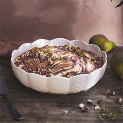 Форма для выпечки круглая с волнистыми бортами, 27 см, цвет: крем, Мадлен Emile Henry