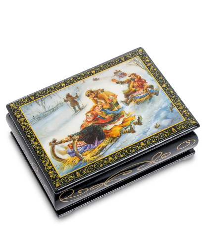 ШК-11/ 2-A Шкатулка в технике декупаж (8х10х4)