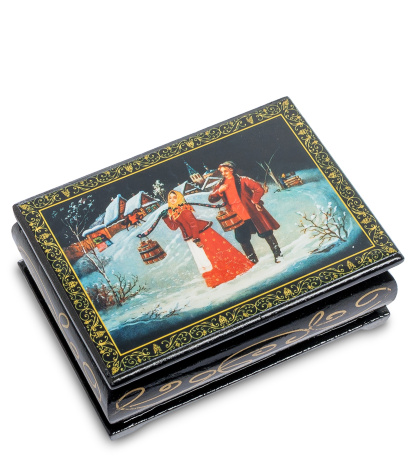 ШК-11/ 2-A Шкатулка в технике декупаж (8х10х4)