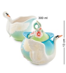 FM-76/ 2 Набор сахарница и молочник "Лебеди" (Pavone)