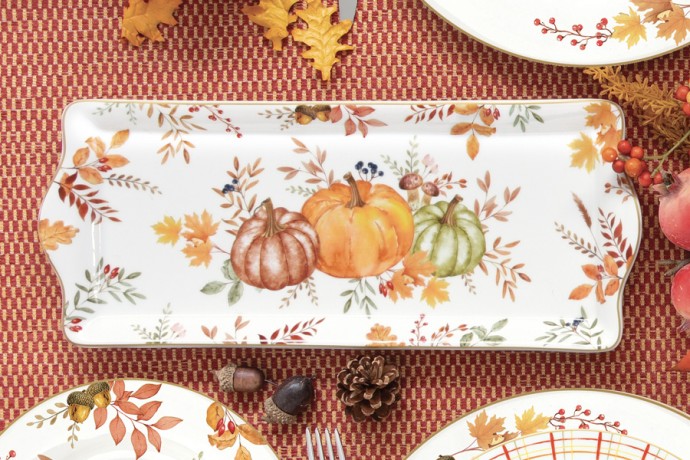 Блюдо прямоугольное Тыква, 35х15 см. Easy Life