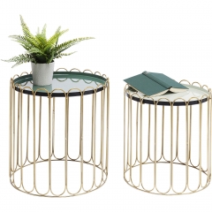 Столик приставной Cha Cha Cha, коллекция "Ча Ча Ча", количество предметов 2 47*48*47, Сталь, Серый