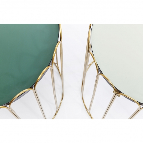 Столик приставной Cha Cha Cha, коллекция "Ча Ча Ча", количество предметов 2 47*48*47, Сталь, Серый