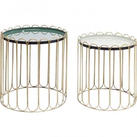 Столик приставной Cha Cha Cha, коллекция "Ча Ча Ча", количество предметов 2 47*48*47, Сталь, Серый