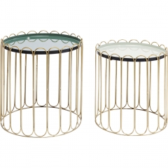 Столик приставной Cha Cha Cha, коллекция "Ча Ча Ча", количество предметов 2 47*48*47, Сталь, Серый