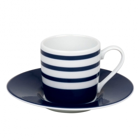 Кофейная пара эспрессо, 85 мл. "Marinière bleu" Koenitz