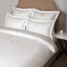 Комплект постельного белья "ROCOCO", сатин-жаккард, 200х220+240x260+2(50х70) см. белый, BOVI