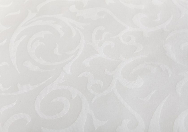 Комплект постельного белья "ROCOCO", сатин-жаккард, 200х220+240x260+2(50х70) см. белый, BOVI