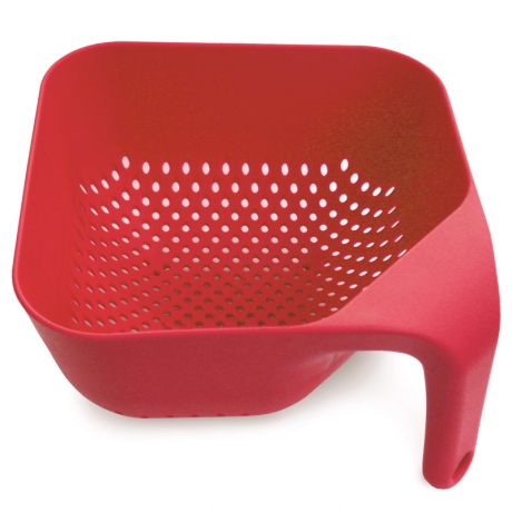 Дуршлаг квадратный малый красный